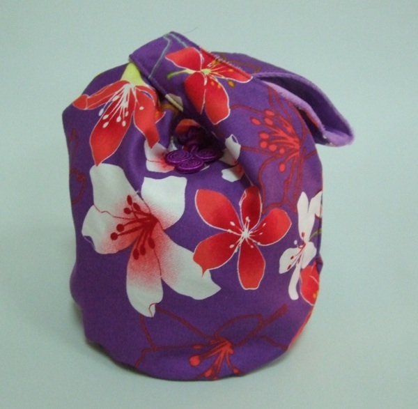 桐花束口手機袋