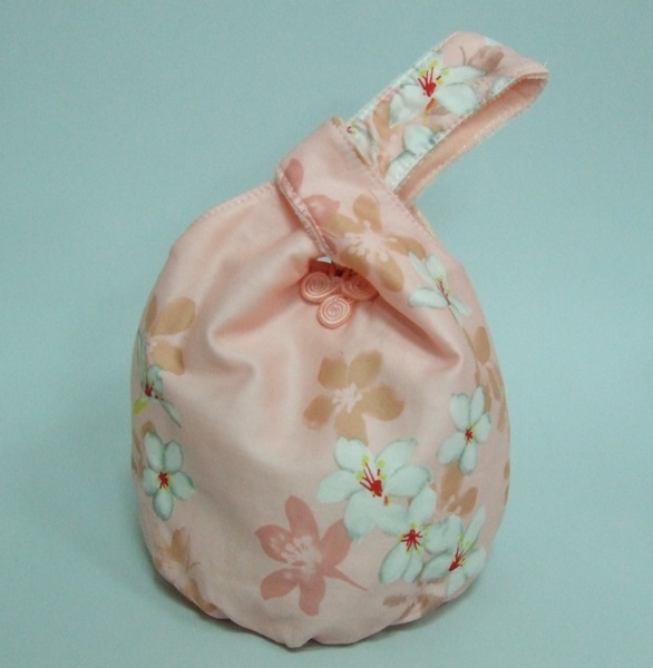 桐花束口手機袋