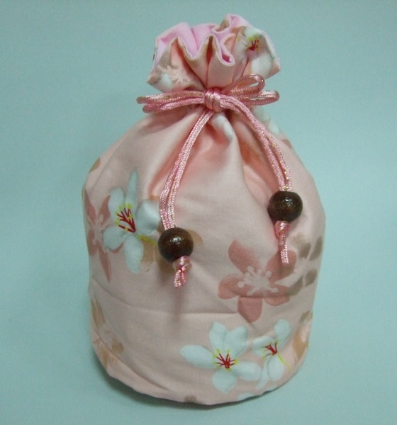 桐花束口手機袋