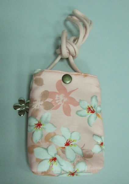 桐花束口手機袋