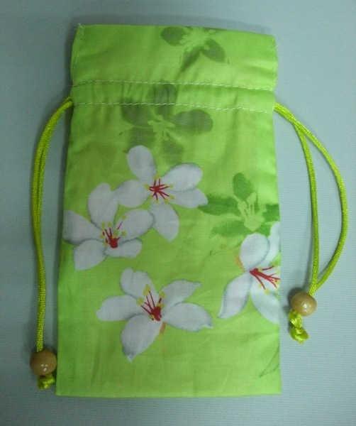 桐花束口手機袋