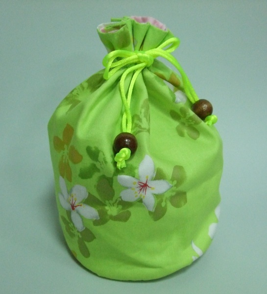 桐花束口手機袋