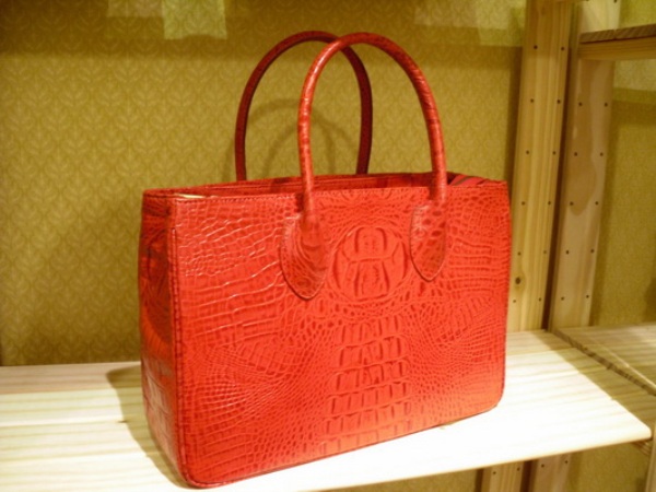 Sika紅色壓紋橫式方型肩背包