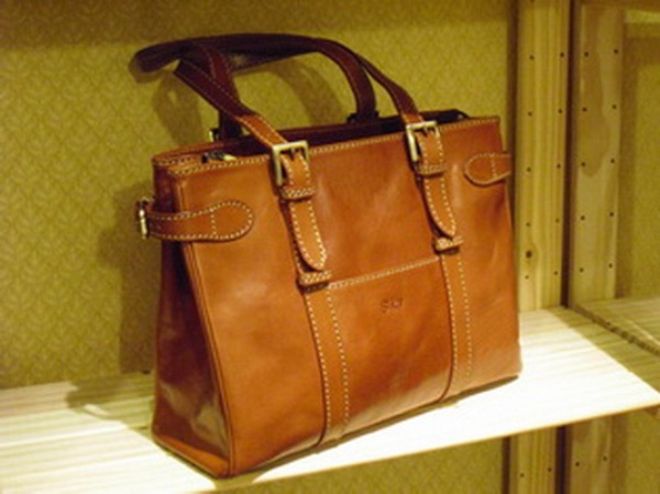 Sika素面淺咖啡色托特包