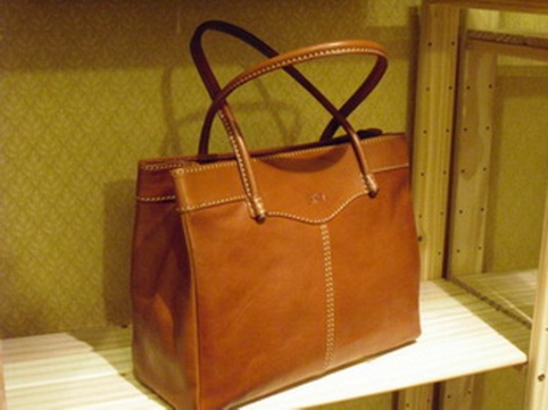 Sika素面淺咖啡色托特包