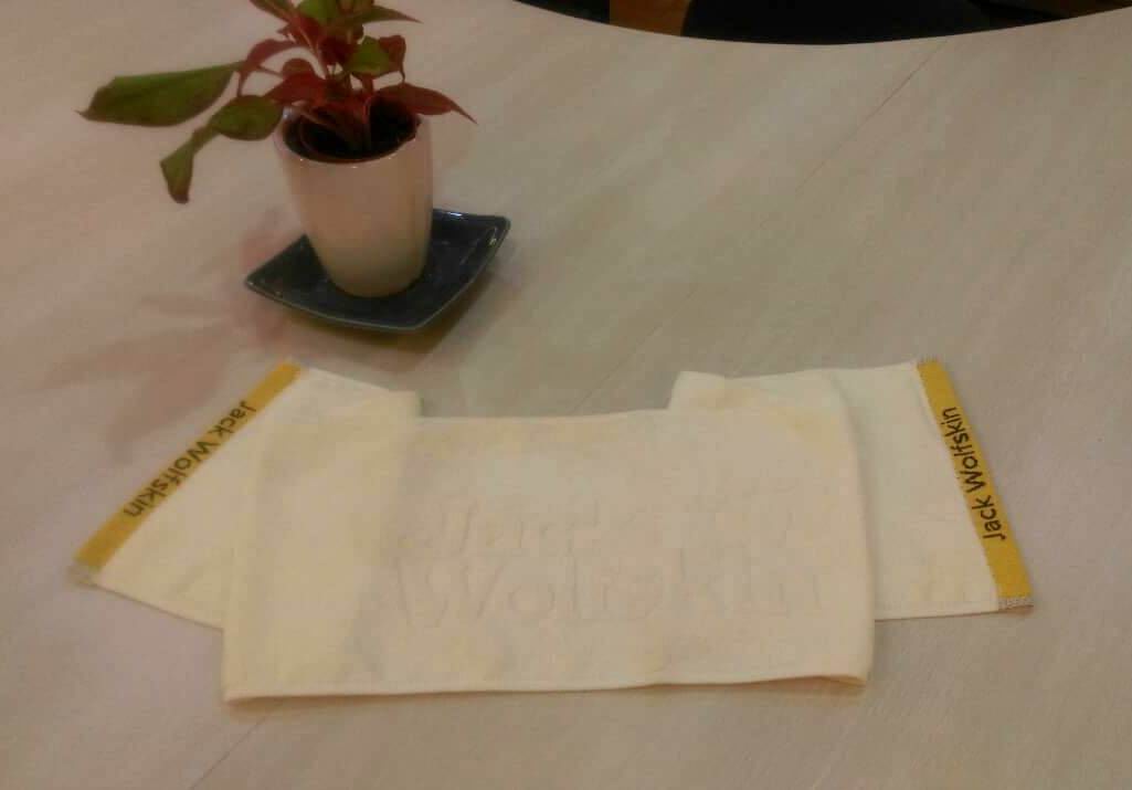 Jack Wolfskin飛狼緹花運動巾