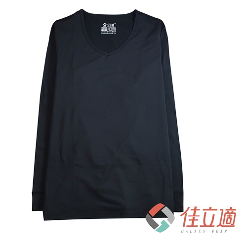 男性V領蓄熱保暖衣