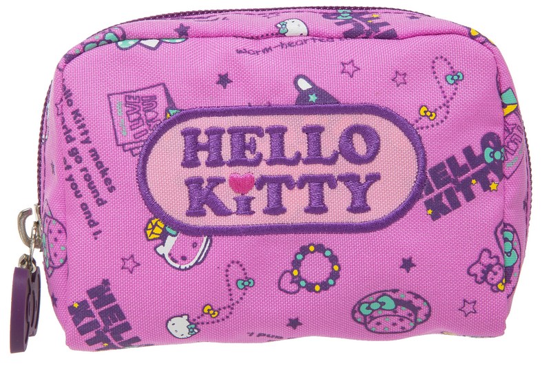 kitty休閒潮流零錢包紫色
