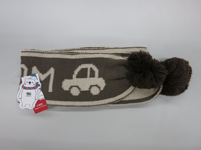 童BOOM汽車碰碰圍巾