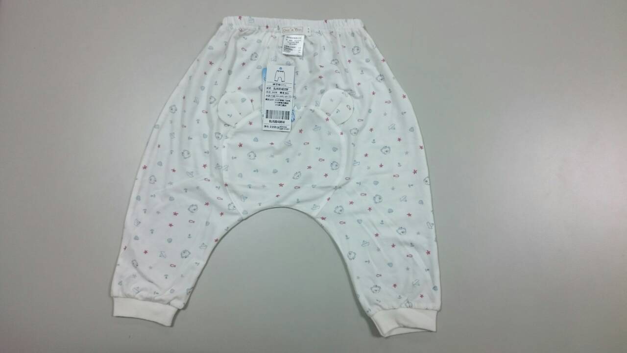 海洋小熊嬰兒長褲2入
