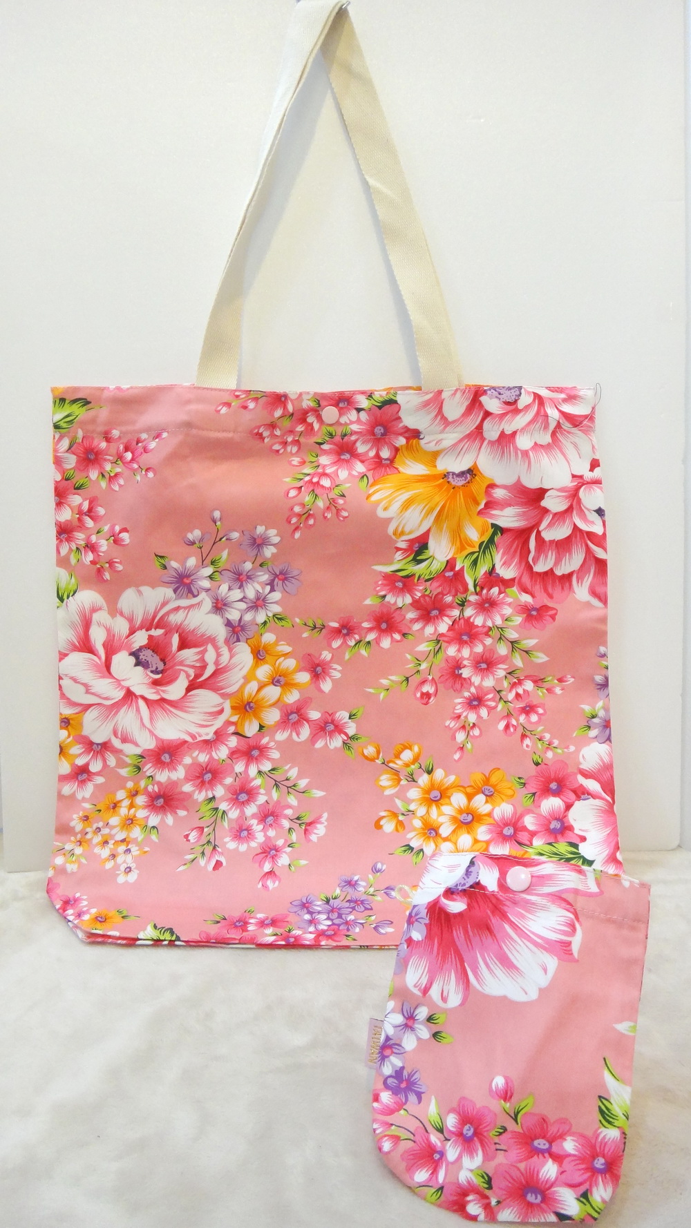  花布購物袋 