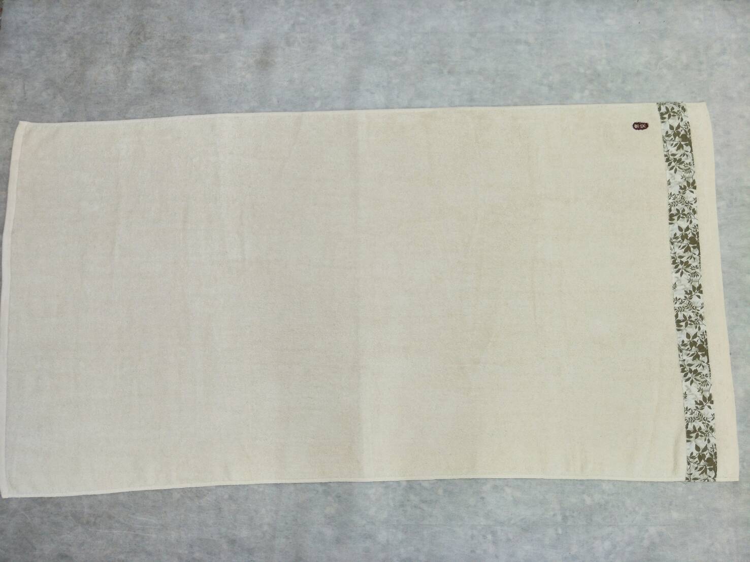 綠葉浴巾
