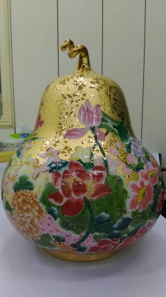 日用陶瓷-其它家庭器皿及盥洗室用具等產品 - 百花爭艷福祿