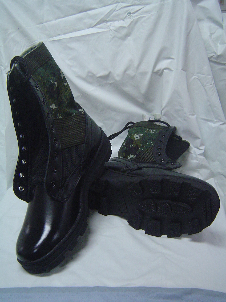 數位迷彩帆布皮鞋