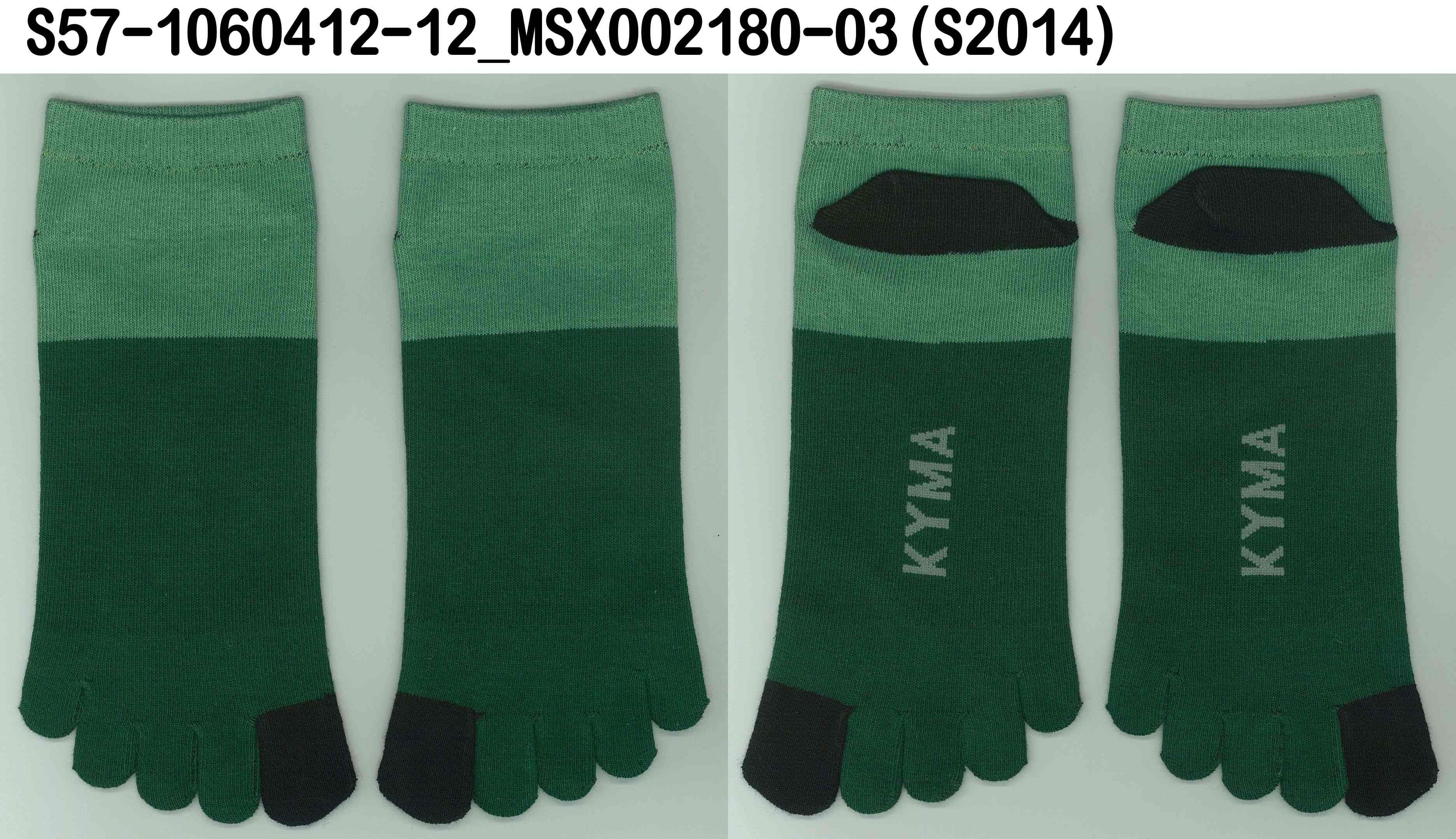 KYMA休閒五指襪(綠)