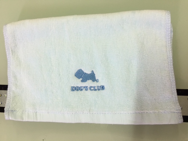 超柔絨刺繡狗童巾
