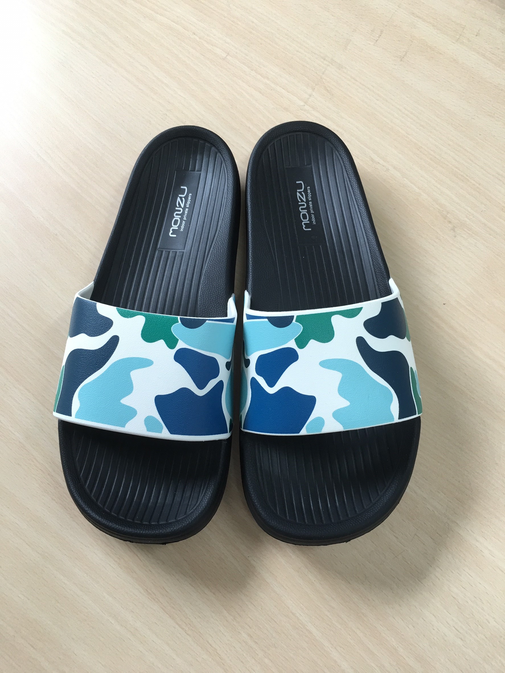 MONZU繽紛迷彩彈力拖鞋