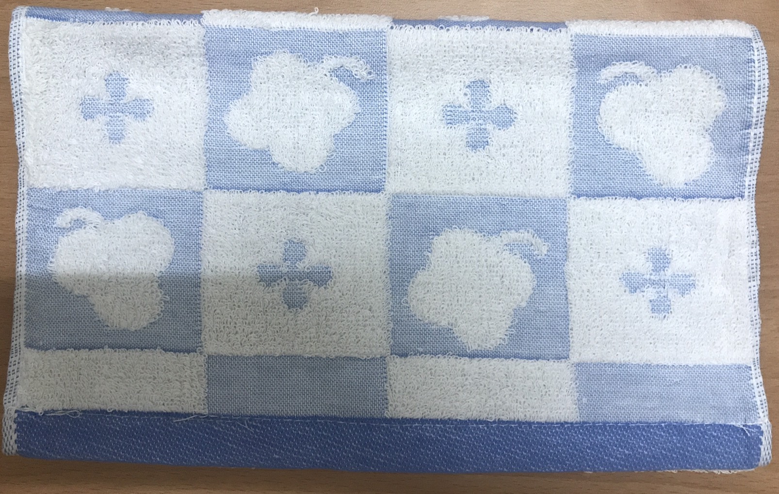幸運草紗布童巾