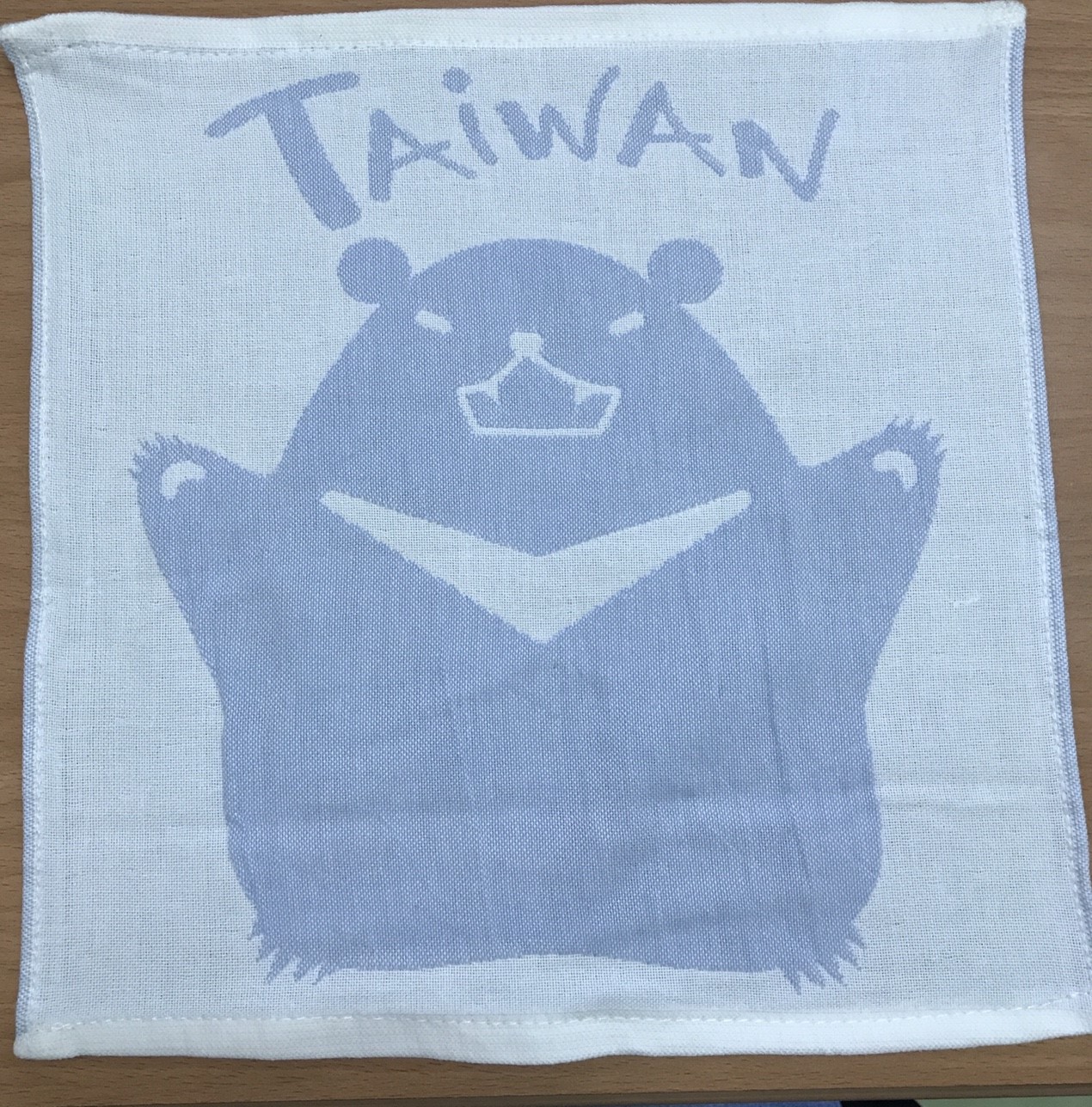 台灣熊紗布方巾