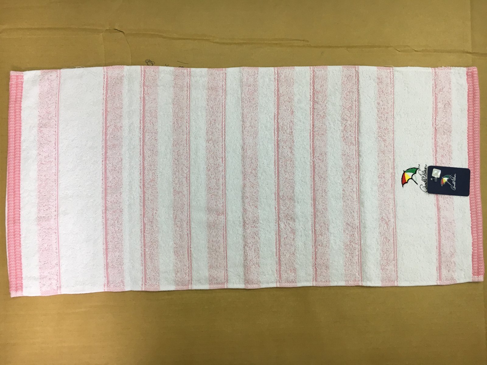 30 隱形色紗橫條繡雨傘毛巾