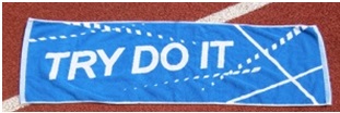 TRY DO IT提花運動毛巾