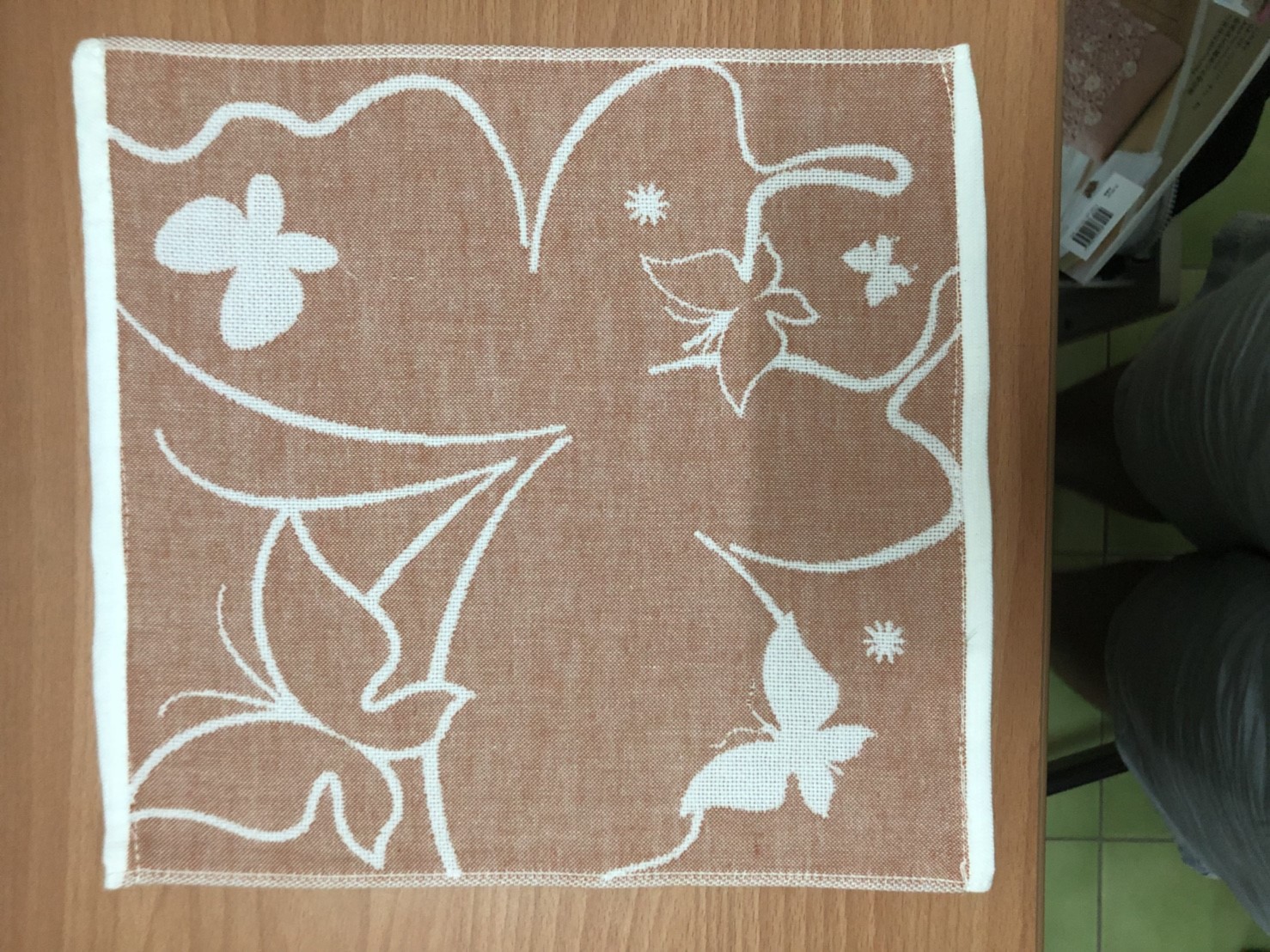 蝴蝶紗布方巾