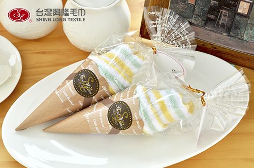 檸檬甜筒毛巾
