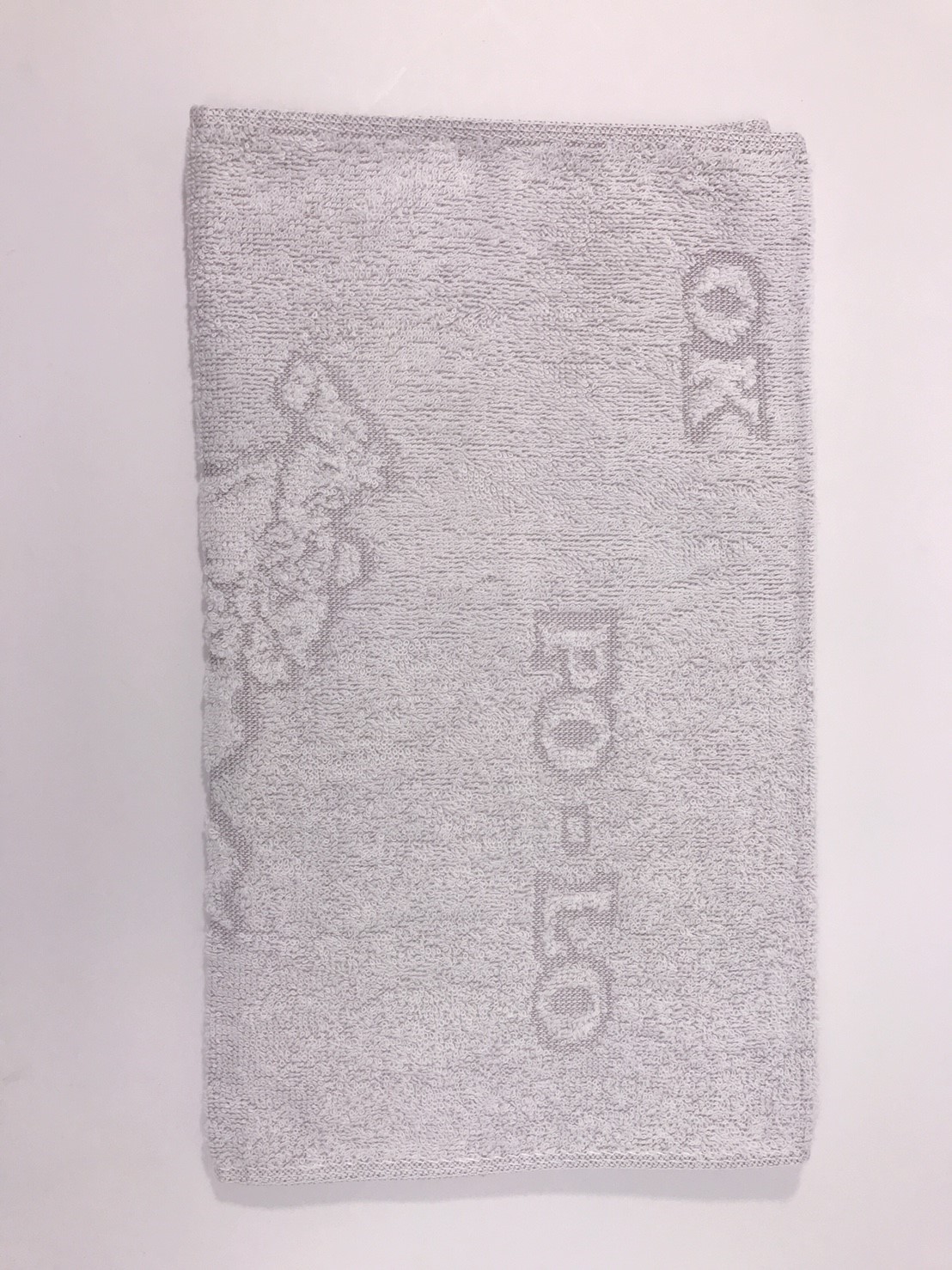 灰條毛巾