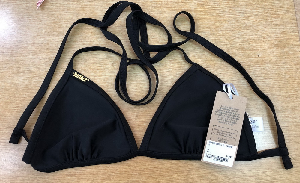 經典黑比基尼上衣(更換罩杯)
