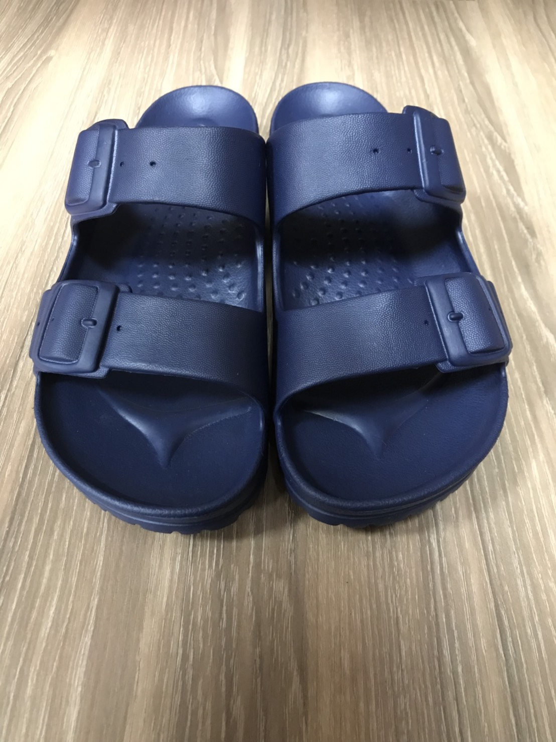 雙扣環休閒氣墊拖鞋