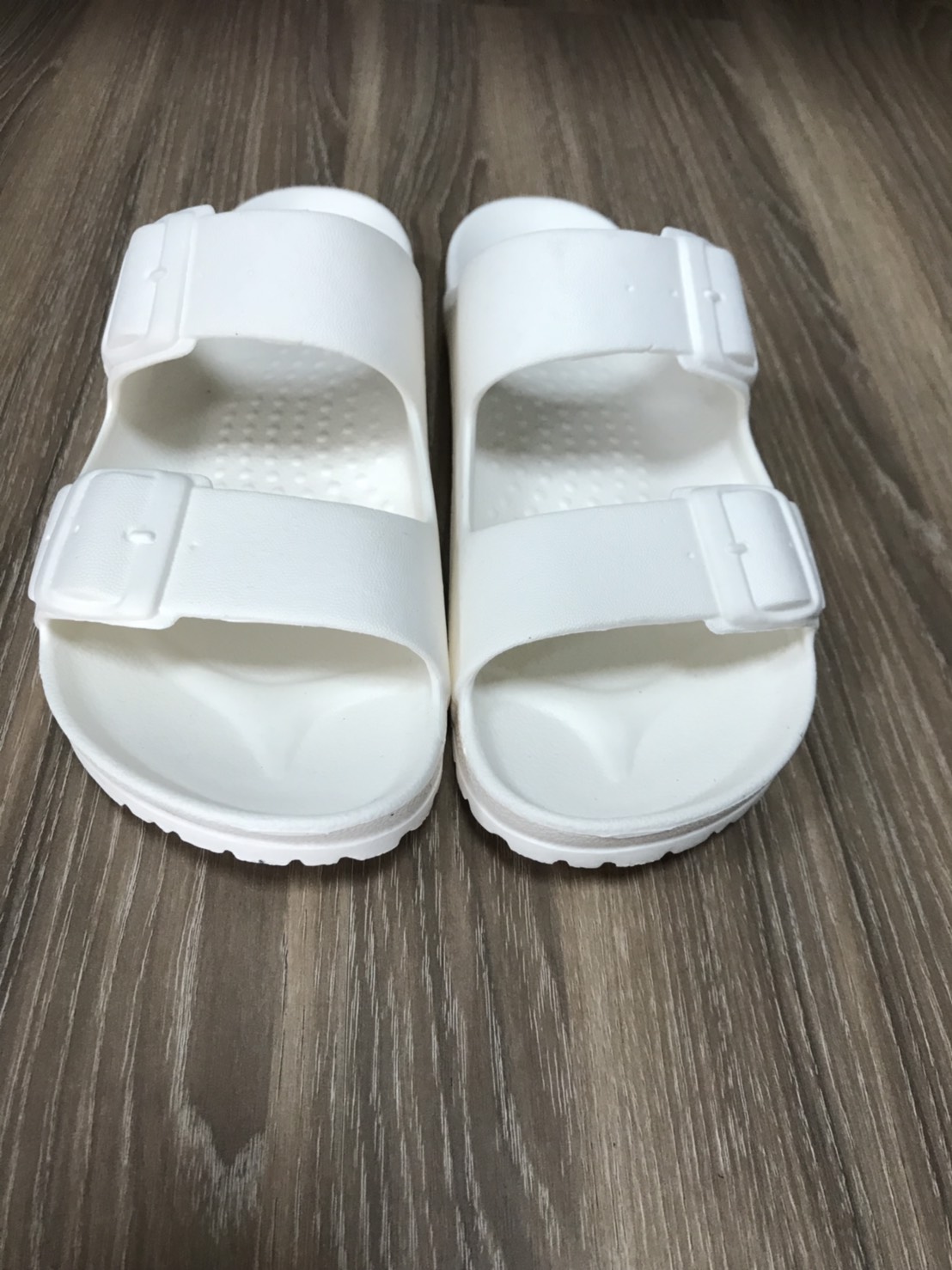雙扣環休閒氣墊拖鞋