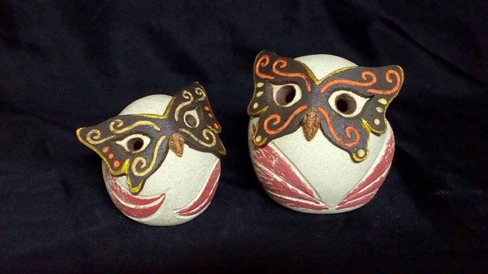 裝飾陶瓷-其它裝飾陳設陶瓷製品 - 蝴蝶面具 -黑