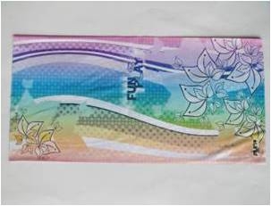 彩色波浪花魔術頭巾