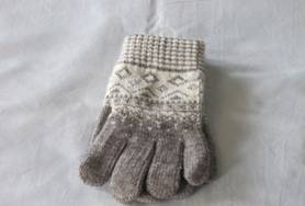針織手套-灰色