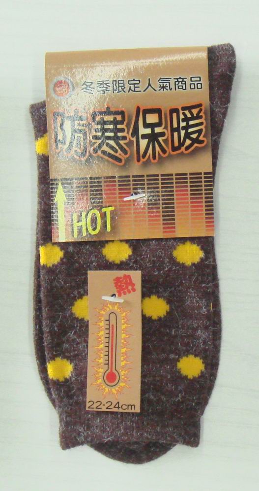 圓點安哥拉毛襪