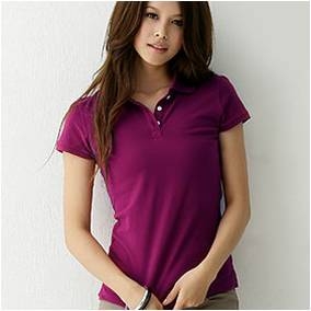 女款素面POLO衫