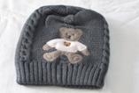 針織童帽-深灰