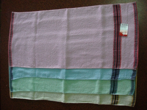 毛巾緞檔素四色-粉