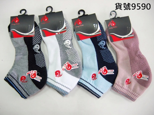 刺繡毛巾底童襪