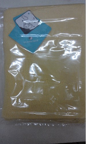 綿羊棉毯95*125 - 淺黃
