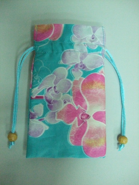 桐花束口手機袋