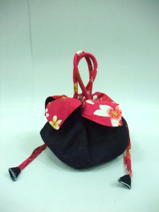 桐花柿子手提包