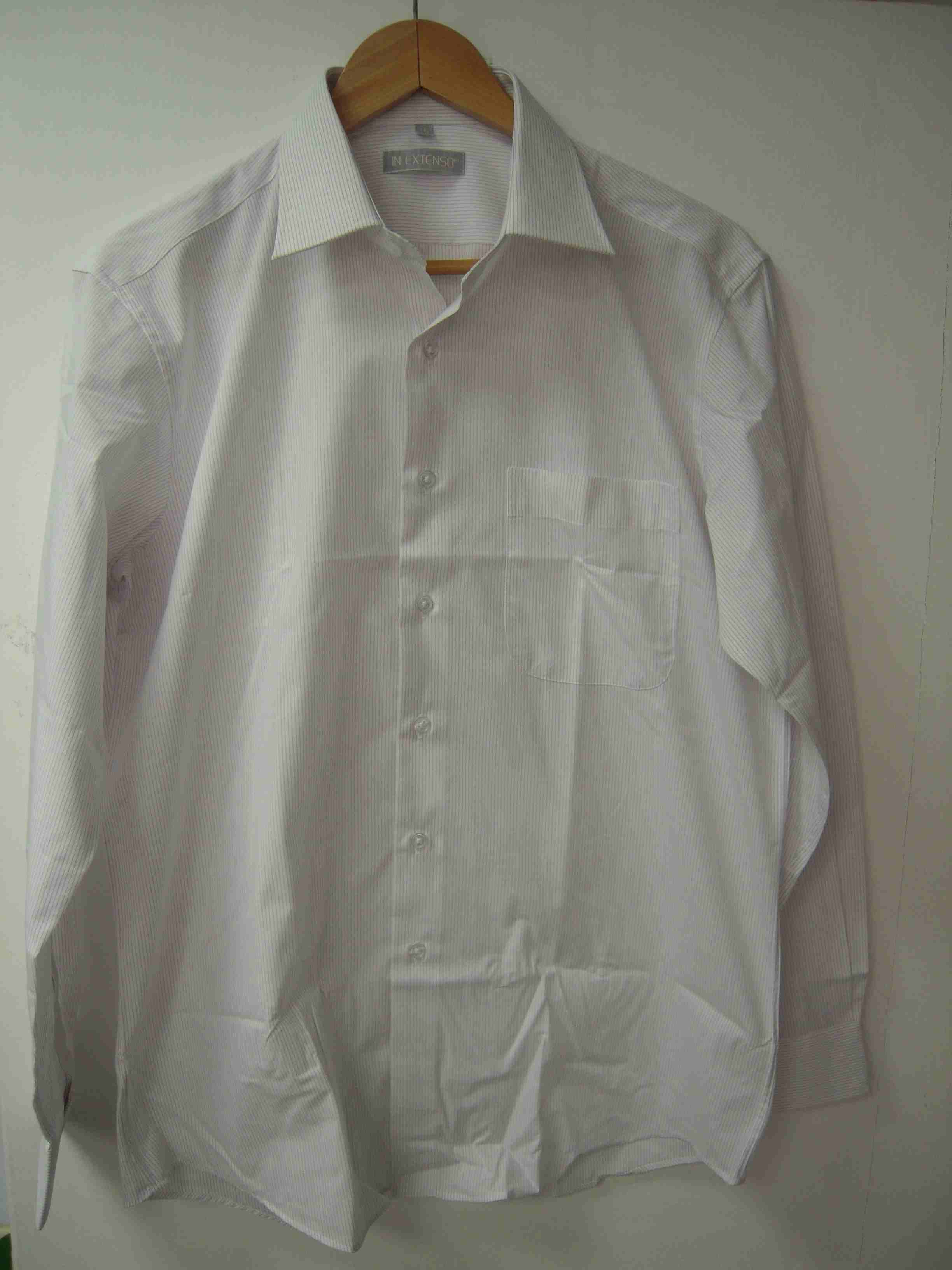 男提花條襯衫紫條