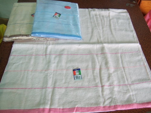 精緻色紗浴巾-粉