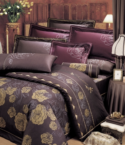 床罩5x6.2尺 玫瑰 金