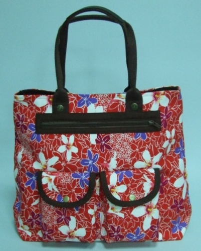 桐花帆布運動包