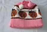 針織童帽-粉色