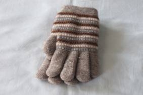 針織毛線手套-可可