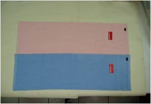 緞條斜紋運動巾 粉