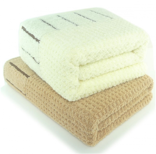 日式線條浴巾-卡其圖片